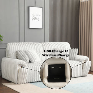 Jaya Power Motion Sofa with Sleeper & USB Port - Mondo Gray