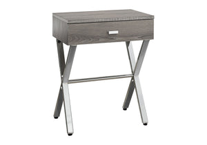 Accent Side X Table With Storage Drawer