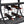 Industrial Bar Cart Kitchen Bar & Serving Cart For Home With Wheels 3 Tier Storage Shelves - Black / Gray