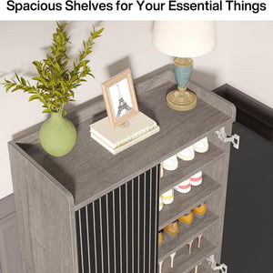 5 Tiers Shoe Storage Organizer With Doors