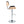 Lombardi - Contemporary Adjustable Barstool With Swivel With Straight T Footrest (Set of 2)