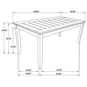 Cornish - Rectangle Dining Table - Cappuccino
