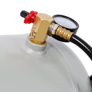 Portable 5 Gallon Aluminum Air Tank with Pressure Gauge and Hose