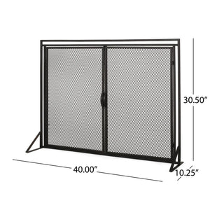Samantha Iron Fireplace Screen 2 Door Design
