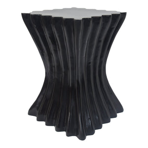Outdoor Side Table, Wave Design End Table