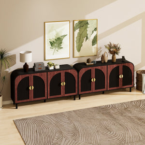 Vintage Arched Sideboard Cabinet with Mid-Century Vintage Style