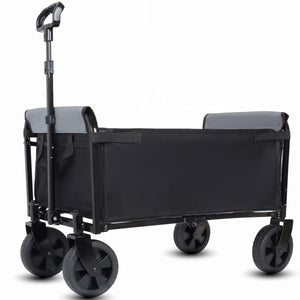 Collapsible Wagon with Wheels - 3 in 1 Lightweight Utility Camping Wagon