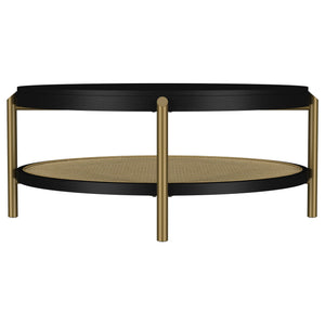 Benson - Round Table With Storage Shelf