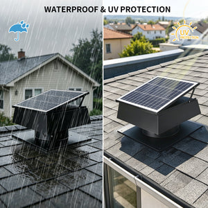 12 Inch Trapezoidal Adjustable Solar Roof Vent Fan