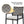 5 Piece Patio Dining Table Set, Acacia Wood Table Top With Umbrella Hole