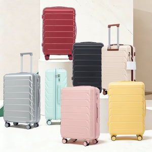 28 Inch ABS Hard Shell Large Travel Checked Luggage - Silver