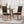 French Country Style Dining Chair with Upholstered Seating and Fluted Legs