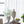 9.4x9.4x10.6' Decorative White Urn Planter with Distressed White Finish and Gold Accents