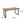 Outdoor Dining Table With U Shape Legs And Slat Top Table - Teak