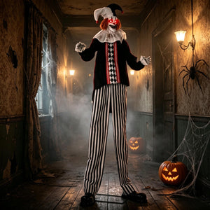 Frightening Giant Clown Prop with Realistic Facial Expressions