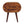 Solid Wood Large Chestnut Circular Bedside Table