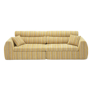 3 Seater, Couch With Throw Pillows For Living Room
