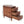 Narrow End Table With 3 Drawers, Compact Design For Small Spaces - Brown