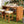 5 Piece Outdoor Bar Set with Acacia Wood Table & Cushioned Stools