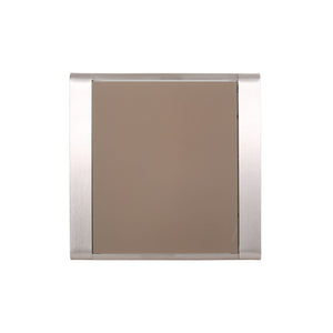 Cape Coral Contemporary Side Table With Frosted Glass Top
