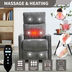 ComfortMax Dark Gray Recliner Chair