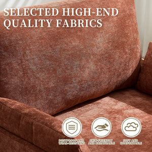 Mid Century Modern Foldable Sofa Bed, 3 In 1 Convertible Sleeper With 3 Pillows