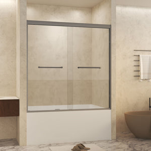 Double Sliding Shower Door With Explosion Proof Film