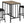 3 Piece Dining Set, Counter Height, Rectangular, Small, Contemporary & Modern