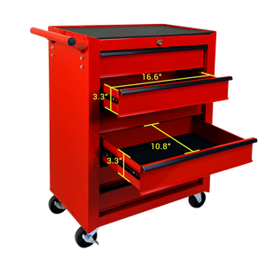 Rolling Metal Tool Chest with 6 Drawers, 20" Steel Storage Cabinet