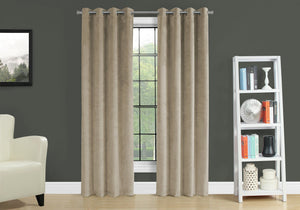2 Pieces Set Room Darkening Curtain Panels with Grommet