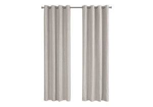 2 Pieces Set Room Darkening Curtain Panels with Grommet - Contemporary Style