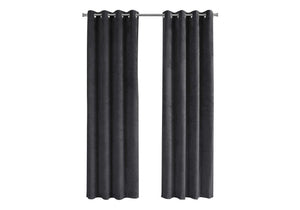 2 Pieces Set Room Darkening Curtain Panels with Grommet - Contemporary Style