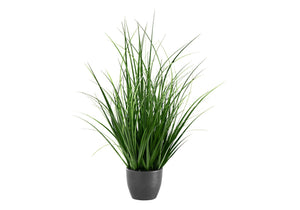 23" Tall Artificial Grass Plant with Real Touch - Dark Green