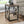 3 Tier Accent Table with Marble Look Top - White, Light Brown, Gray, Black