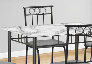 5 Pieces Small Rectangular Dining Table Set