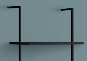 5-Tier Ladder Etagere Bookcase with Marble-Look Shelves - Black or White