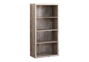 5 Tier Modern Bookcase with Adjustable Shelves - Multiple Colors