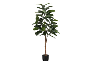 52" Tall Artificial Rubber Tree Plant with Real Touch Leaves - Green