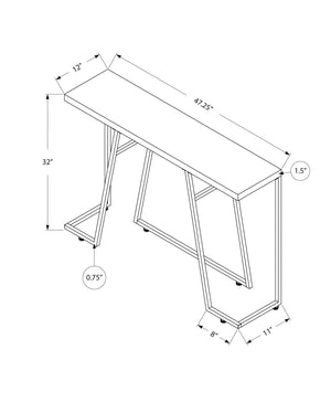 Accent Console Table for Entryway with Durable Construction - Taupe