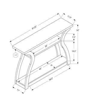 Accent Console Table with Unique Curved Design – Multiple Colors