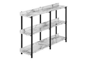 Accent Console Table with 3-Tier Design - Light Brown, White, Black, or Dark Brown