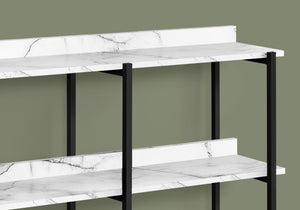 Accent Console Table with 3-Tier Design - Light Brown, White, Black, or Dark Brown