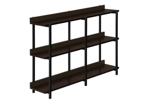 Accent Console Table with 3-Tier Design - Light Brown, White, Black, or Dark Brown