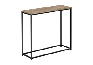 Accent Console Table with Marble-Look Top - White, Light Brown, Black