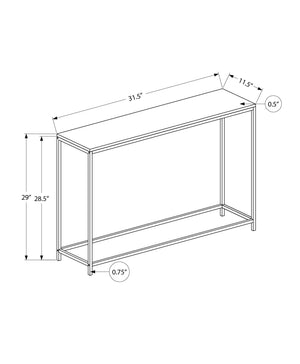 Accent Console Table with Marble-Look Top - White, Light Brown, Black