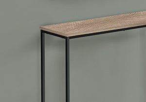 Accent Console Table with Marble-Look Top - White, Light Brown, Black