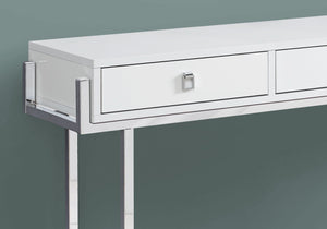 Accent Console Table with Storage Drawers - Dark Gray or White