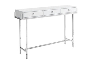 Accent Console Table with Storage Drawers - Dark Gray or White