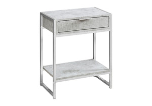 Accent Side Table with Storage Drawer and Spacious Tabletop - Multiple Colors