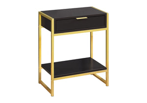 Accent Side Table with Storage Drawer and Spacious Tabletop - Multiple Colors